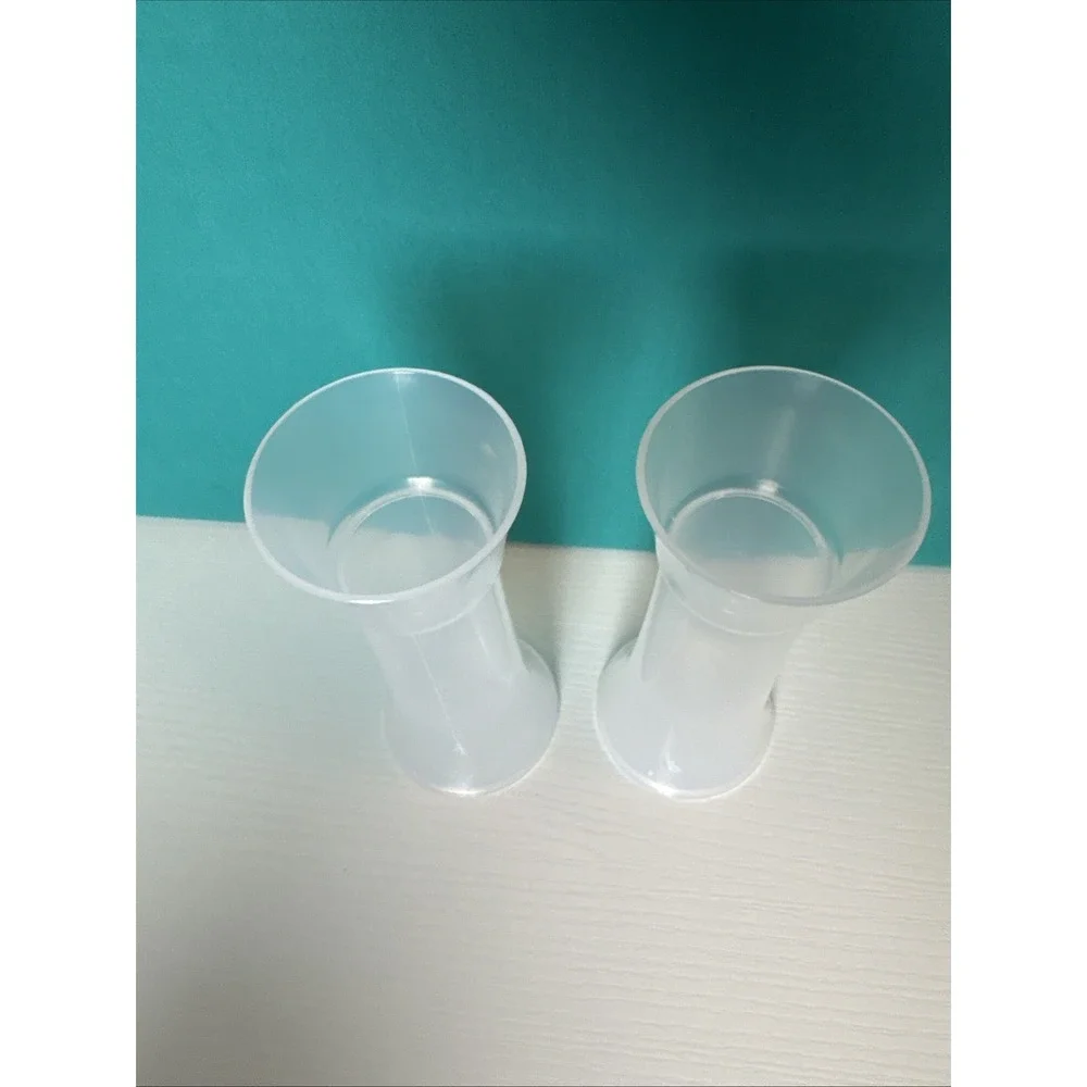 Tupperware Hourglass Salt Pepper Shaker Set ( No Seals/ Lid)  Replacement New !